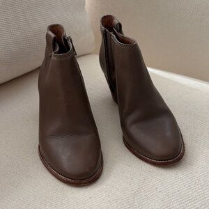 Madewell brown ankle boots
